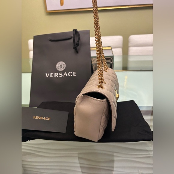 Authentic Versace Beige Quilted Women's Bag-Retails for $2195 - Picture 7 of 8